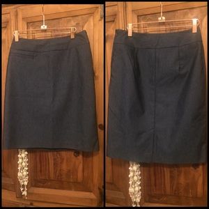 Denim dark blue pencil skirt